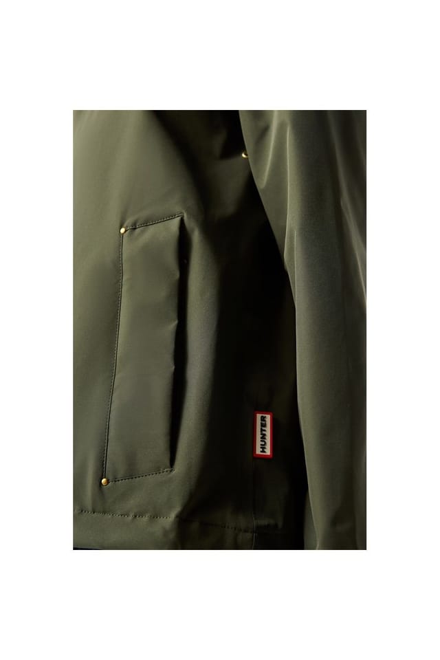 Hunter Hunter Women's Original Lightweight Waterproof Jacket in Dark Green - 3
