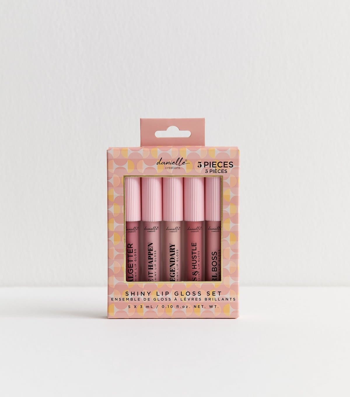 Danielle Creations Pink Pack of 5 Shiny Lip Gloss Set Danielle New Look