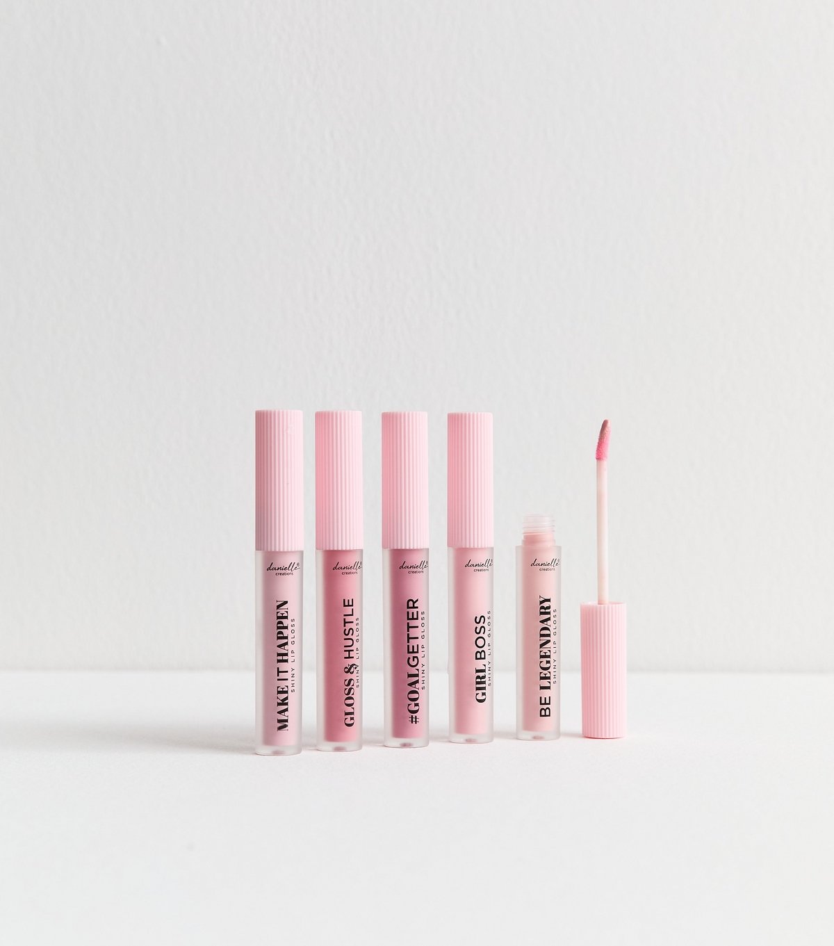 Danielle Creations Pink Pack of 5 Shiny Lip Gloss Set Danielle New Look - 2