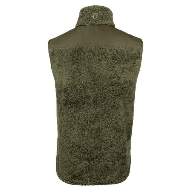 Speero Speero Men's Sherpa Fleece Gilet in Olive - 2