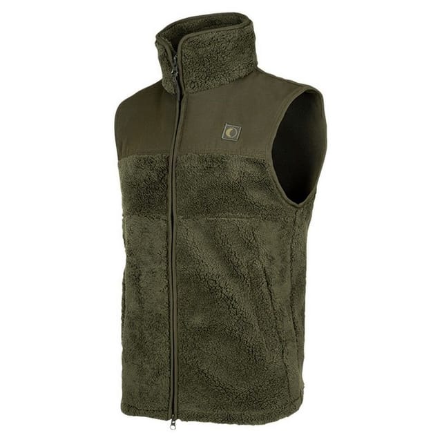 Speero Speero Men's Sherpa Fleece Gilet in Olive - 3