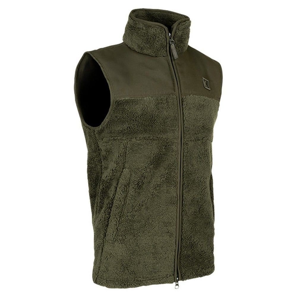 Speero Speero Men's Sherpa Fleece Gilet in Olive - 4