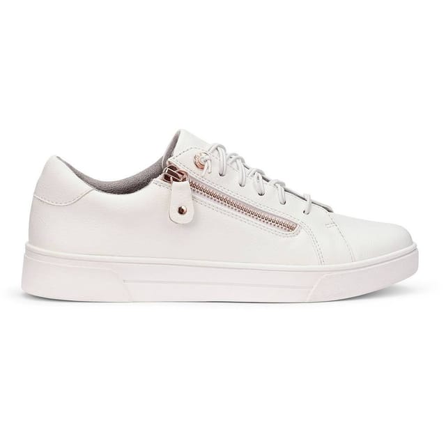 Hotter Hotter Women's Wide Fit 'Leonie' Trainers in White - 2