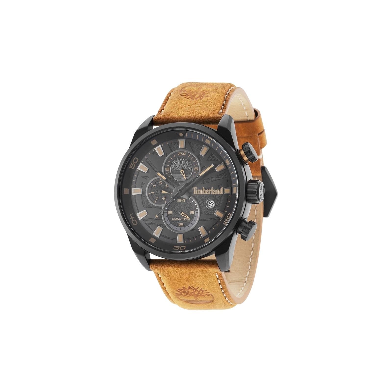 Timberland Timberland Men's 14816JLB-02 Henniker 46mm Quartz Watch in Brown