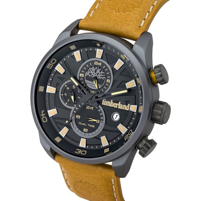 Timberland Timberland Men's 14816JLB-02 Henniker 46mm Quartz Watch in Brown - 2