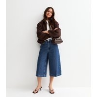 New Look Women's Petite Dark Blue Denim Culottes New Look - 3