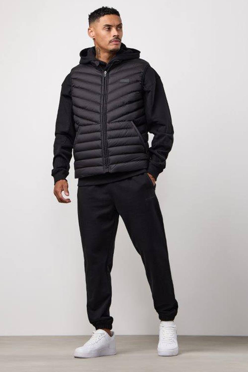 Gym King GYM KING Men's Endurance Puffer Gilet Black - 2