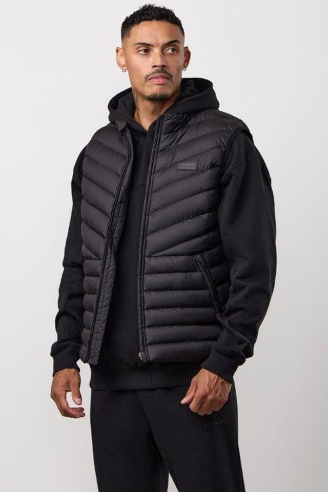 Gym King GYM KING Men's Endurance Puffer Gilet Black - 2