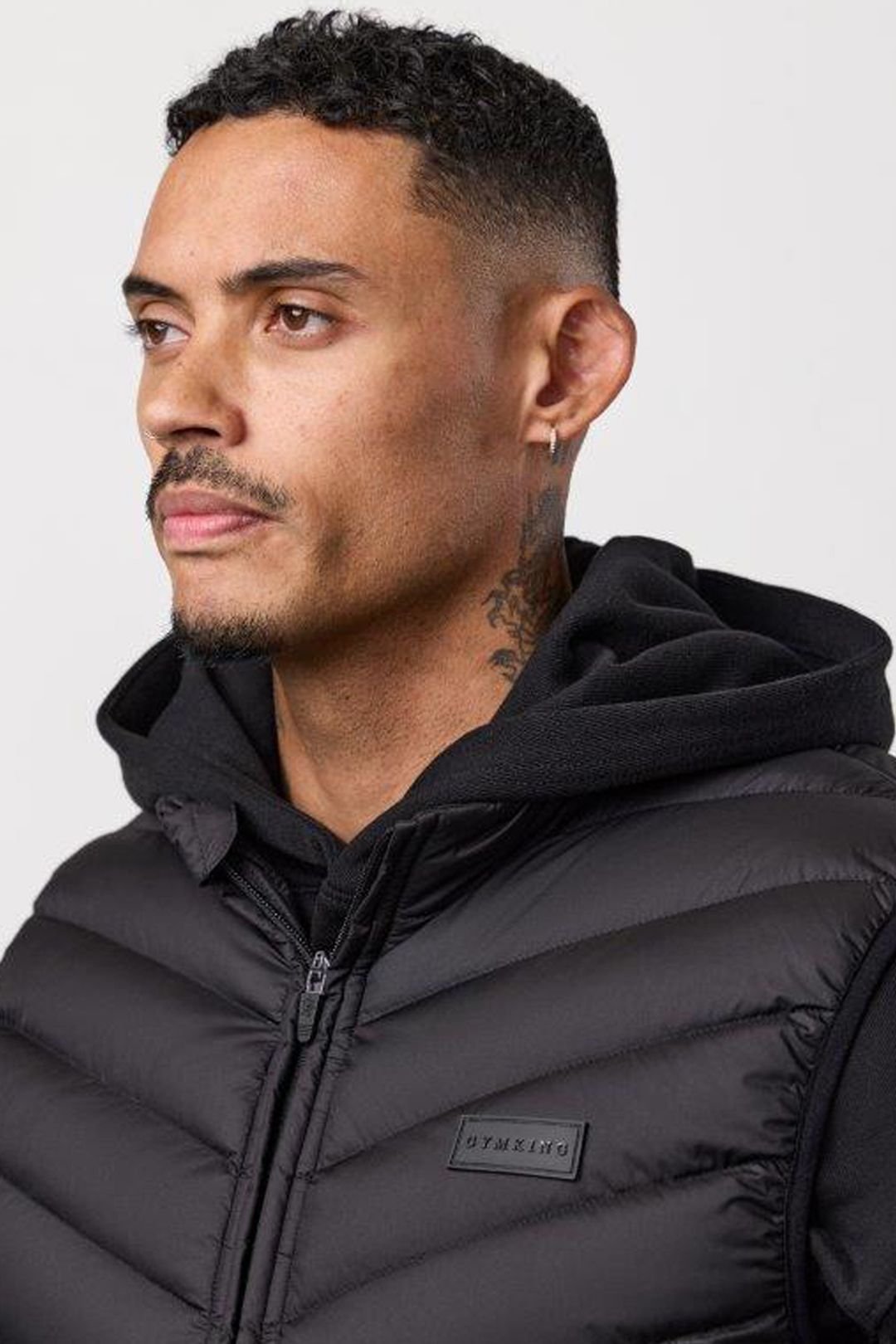 Gym King GYM KING Men's Endurance Puffer Gilet Black - 4