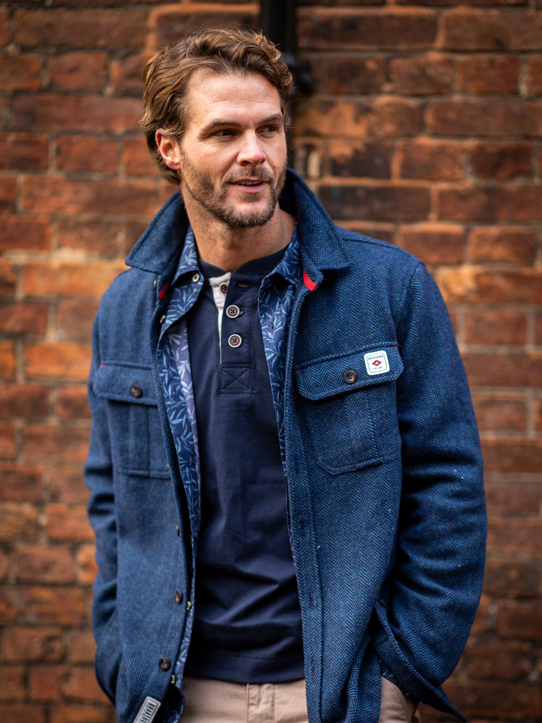 Brakeburn Brakeburn Men's Calthorpe Shirt in Blue - 1