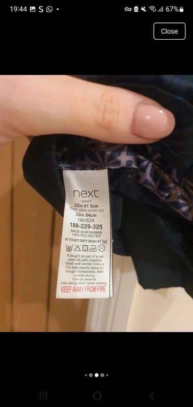 Next Men's Navy Blue 3 Piece Next Suit - See Description