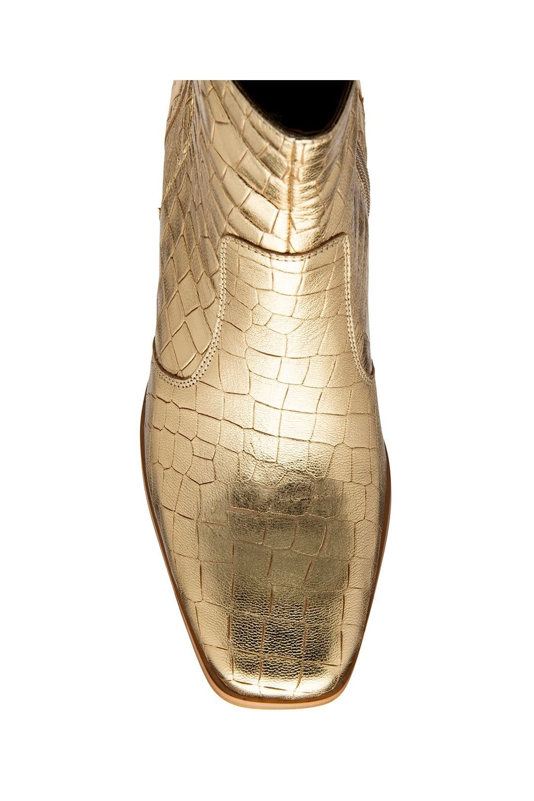 Ravel Ravel Women's 'Louth' Leather Ankle Boots in Gold - 4