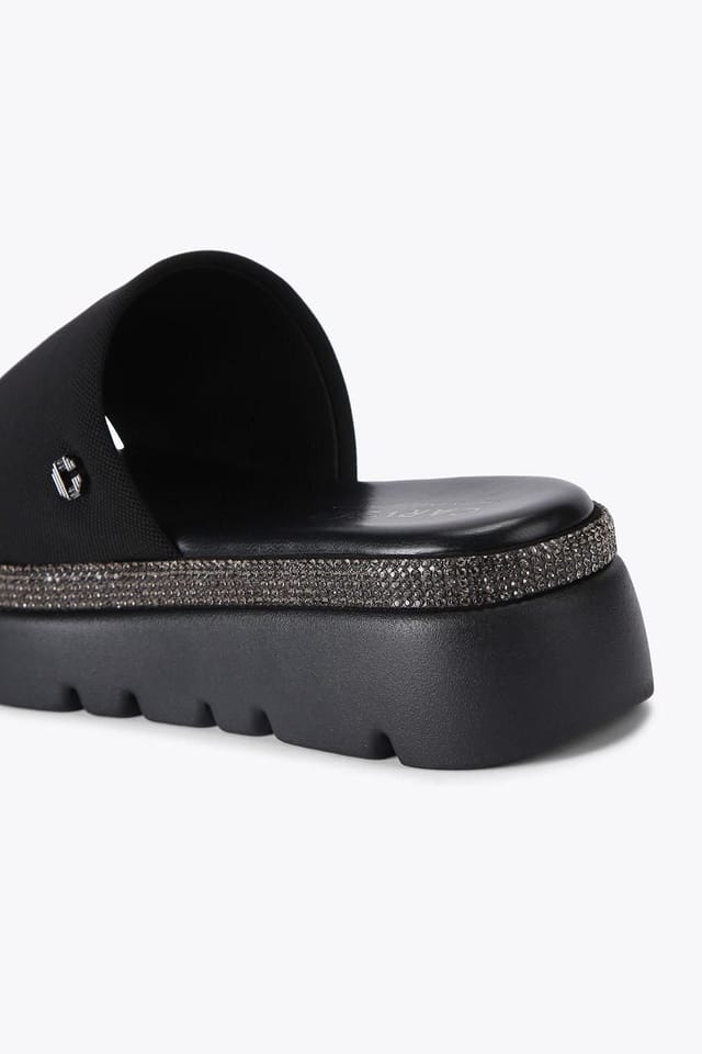Carvela Carvela Women's 'Dazzle Flatform' Fabric Flats in Black - 3