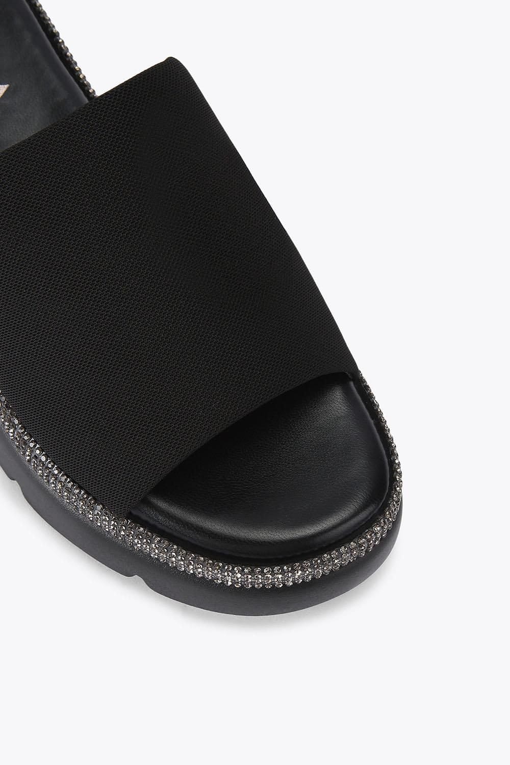 Carvela Carvela Women's 'Dazzle Flatform' Fabric Flats in Black - 4