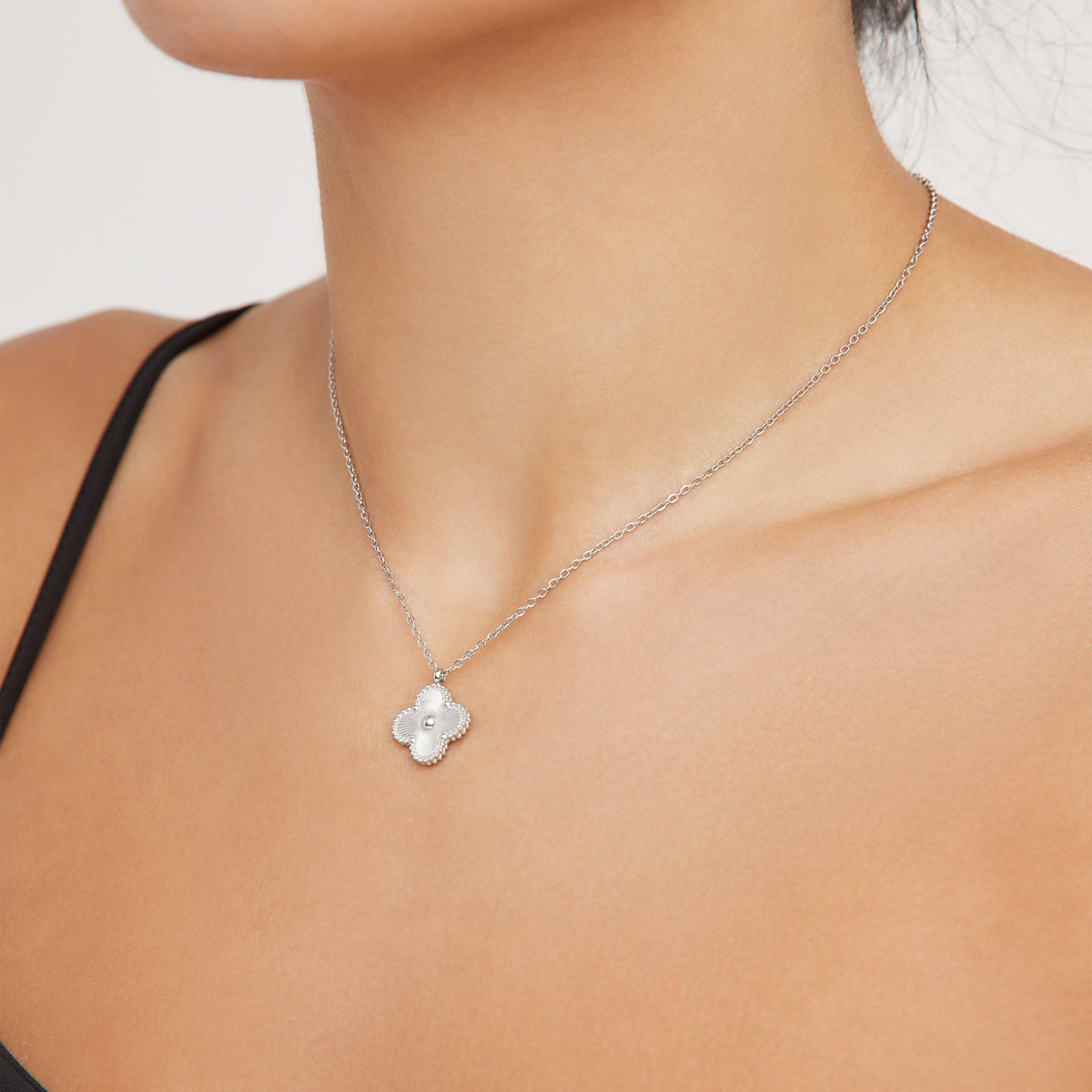 EGO Chain Detail Necklace In Silver, Women's Size UK One Size