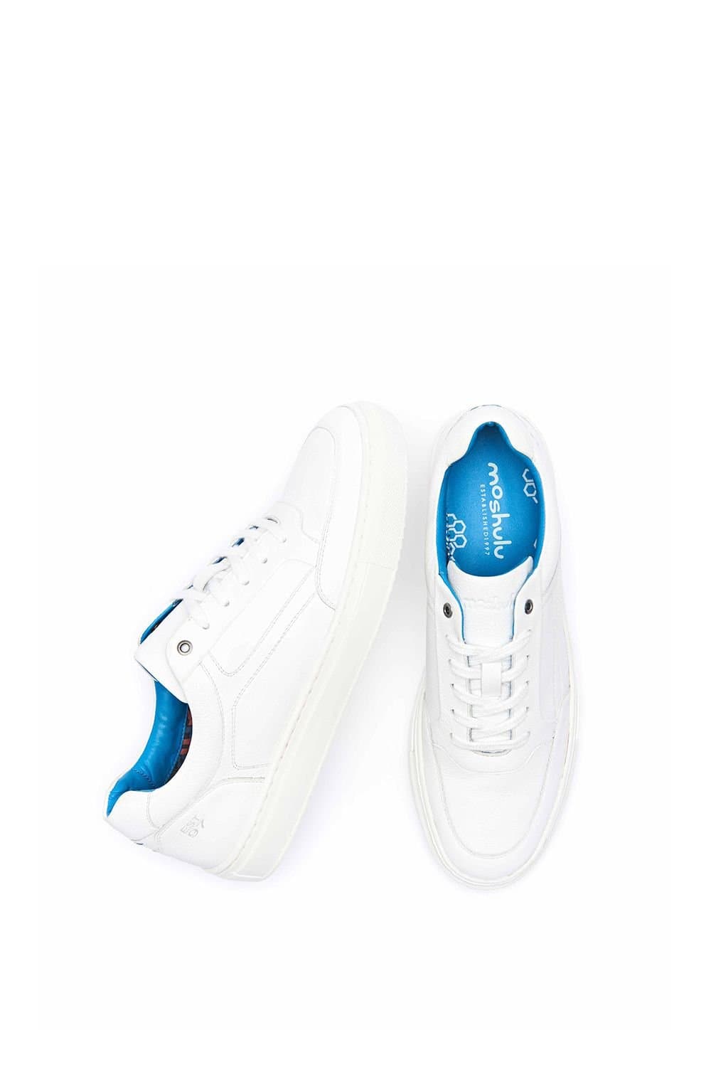 Moshulu Moshulu 'Higdon' Men's Lace-Up Casual Trainer in White