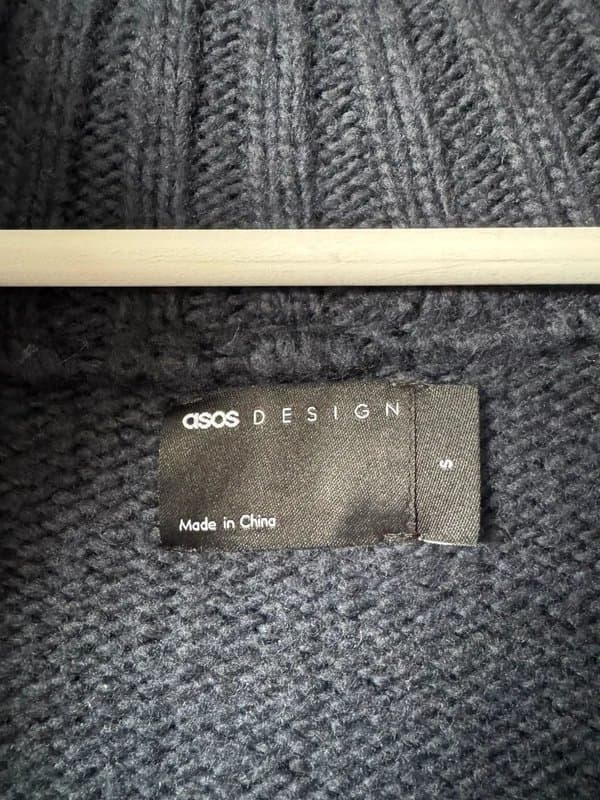 ASOS Knitted Quarter Zip Jumper