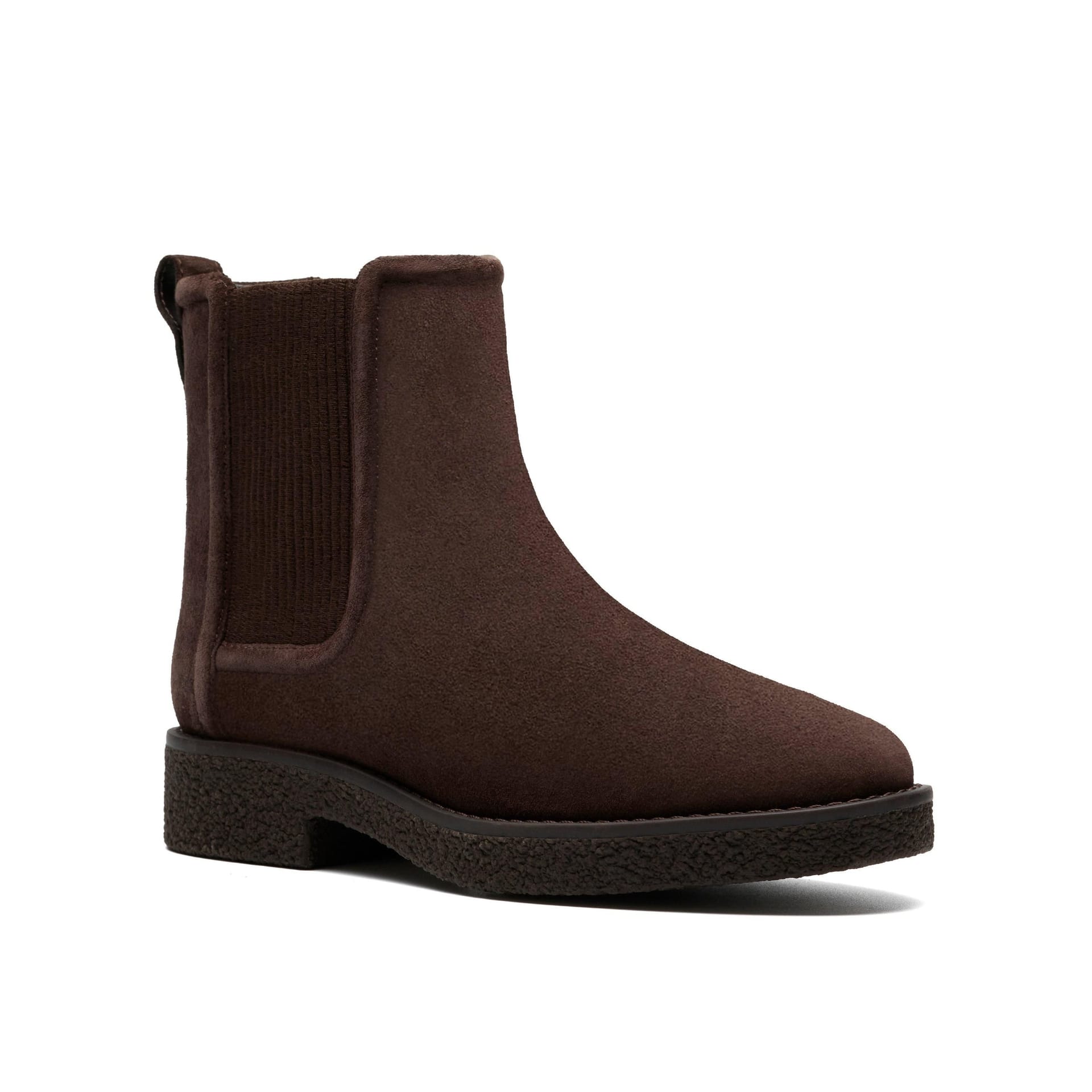Clarks Clarks Women's Nella Top Dark Brown Suede Ankle Boots, Chelsea Boots - 4