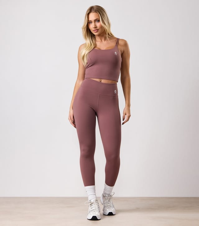 Gym King Women's Brown Long Line Tank Top Gym King New Look - 2