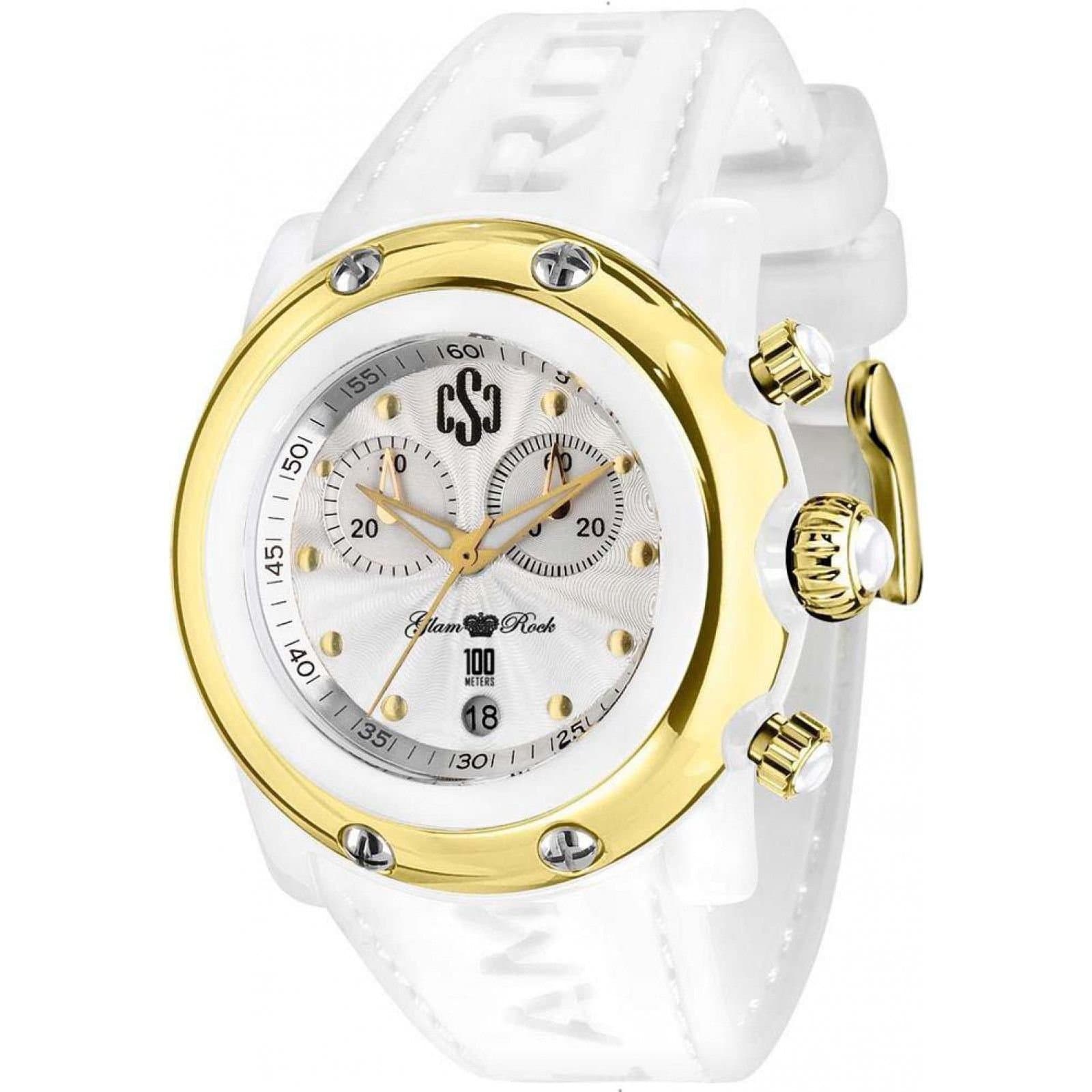Glam Rock Glam Rock Women's GR62108 46mm Quartz Watch in White