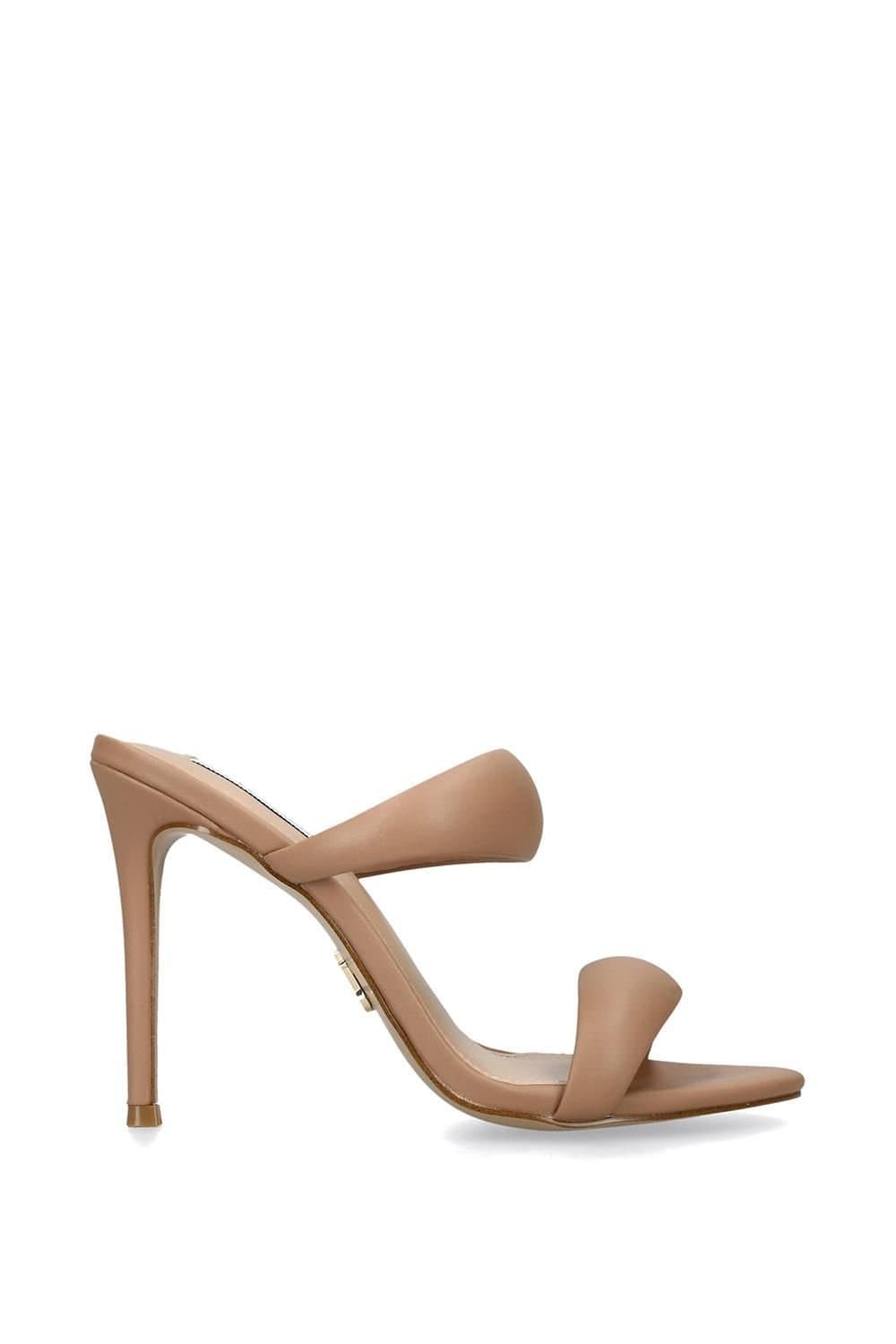 Steve Madden Steve Madden Tan Synthetic High-Heeled Sandals