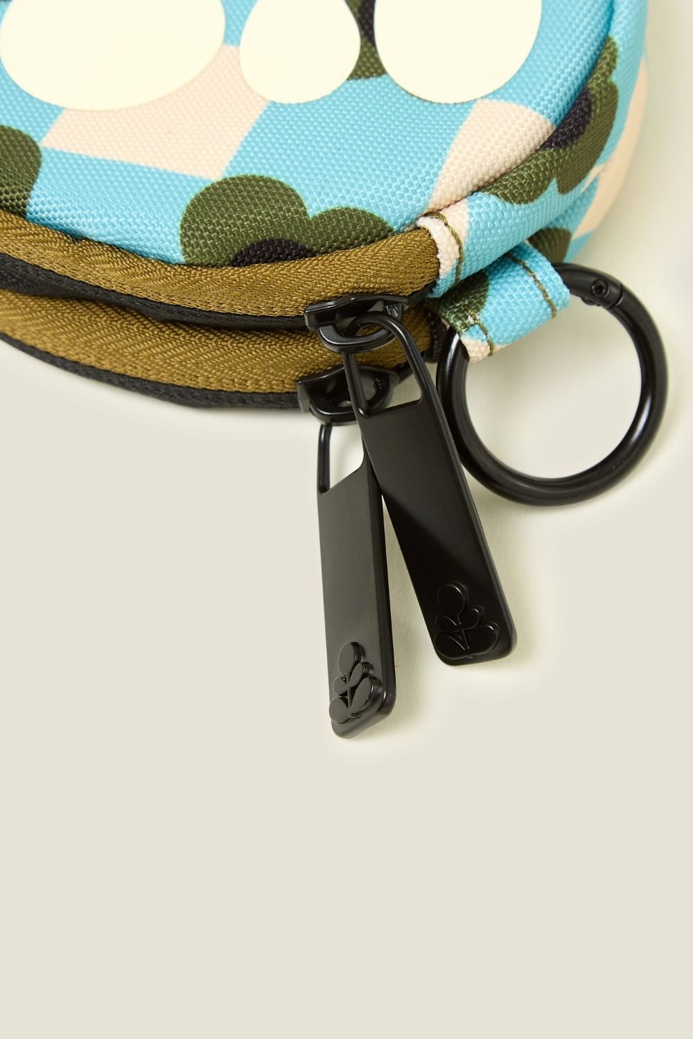 Orla Kiely Orla Kiely Women's Pi Coin Purse - Flower Check Ziggurat in Blue - 3