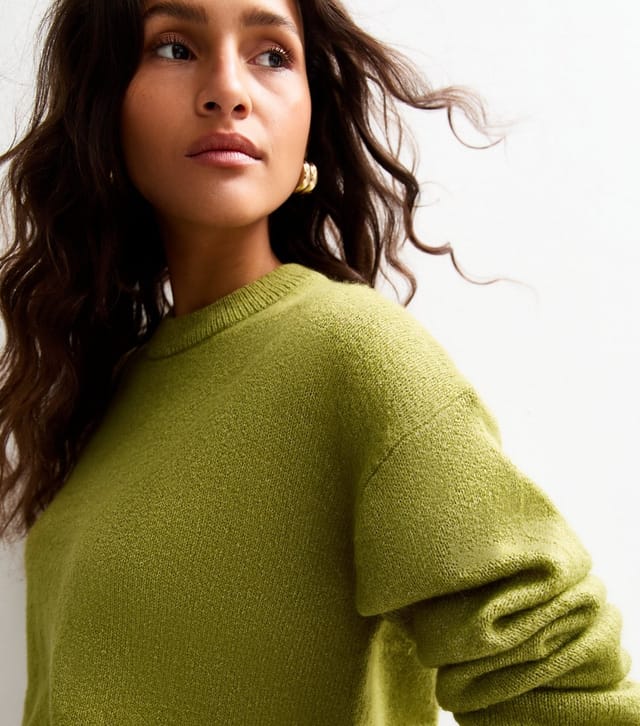 New Look Women's Green Crew Neck Jumper New Look - 2