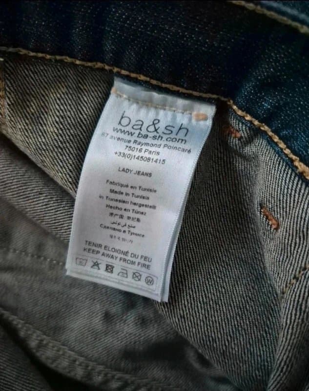 Ba&sh Ba&sh womens slim fit washed denim jeans UK size 10