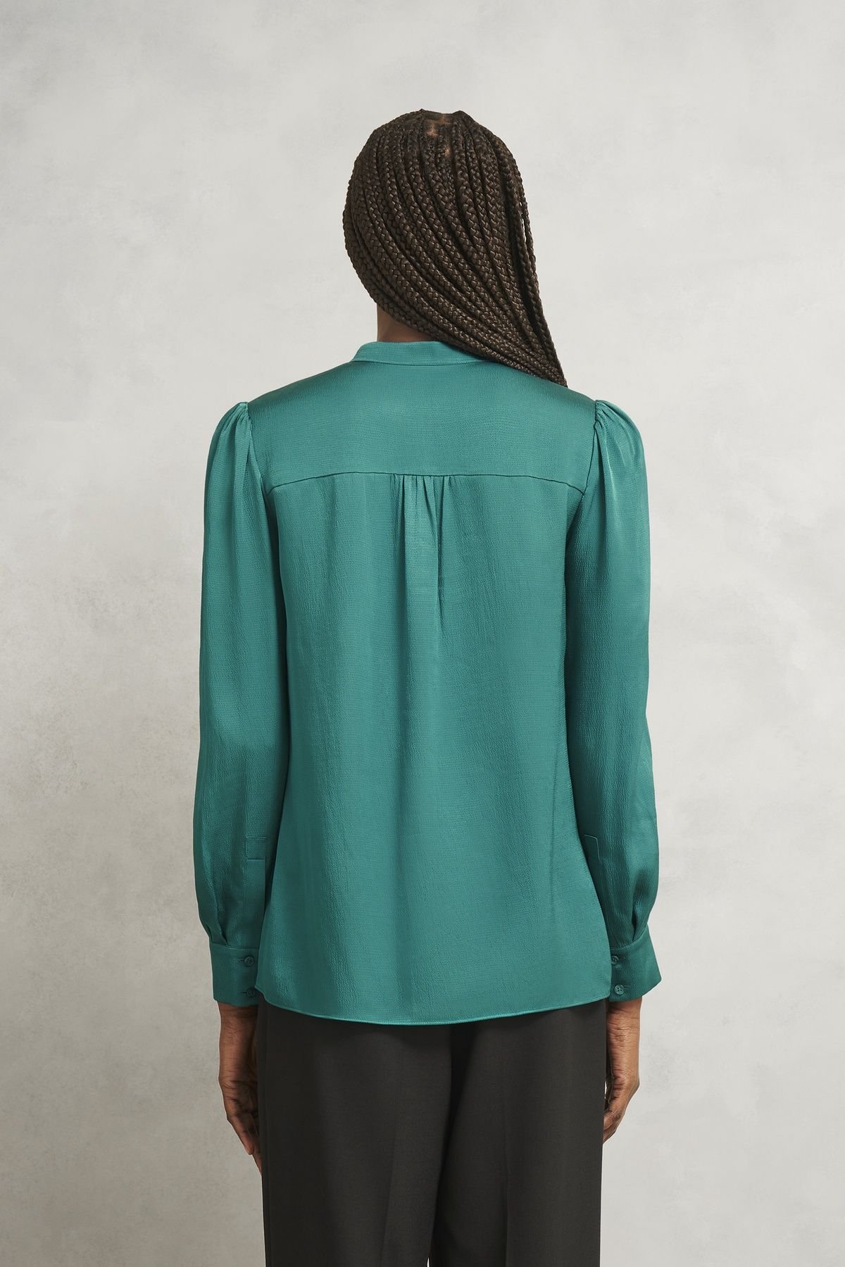 Hobbs London Hobbs London Women's Jade Blouse in Teal - 3