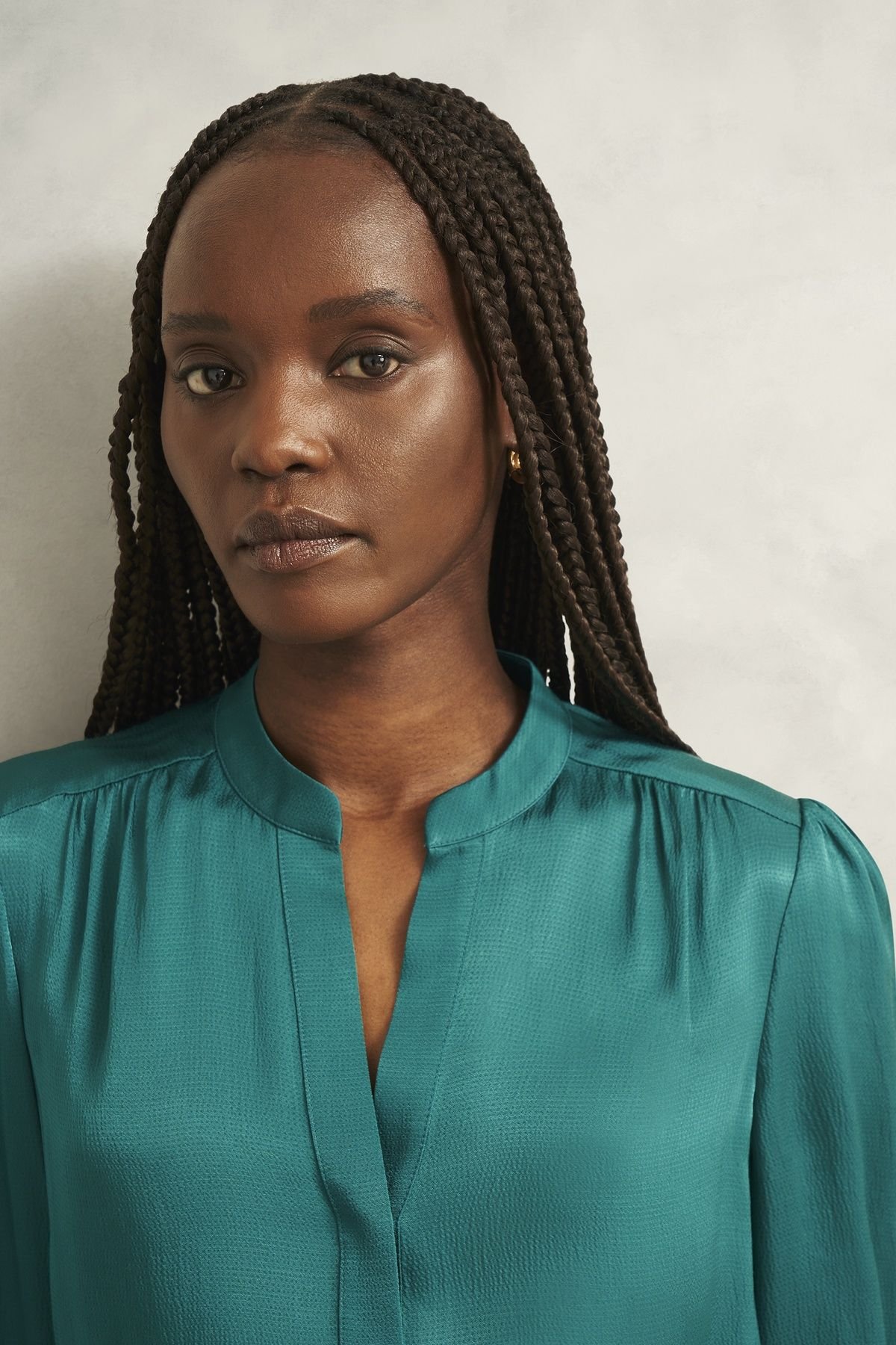 Hobbs London Hobbs London Women's Jade Blouse in Teal - 4