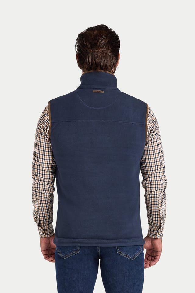 raging bull Raging Bull Men's Fleece Gilet in Navy - 2