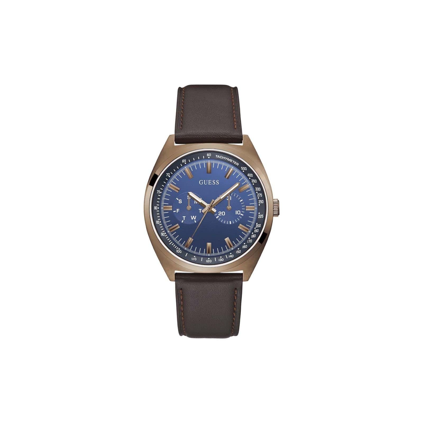 Guess Guess Men's GW0212G2 Dress 42mm Quartz Watch in Brown