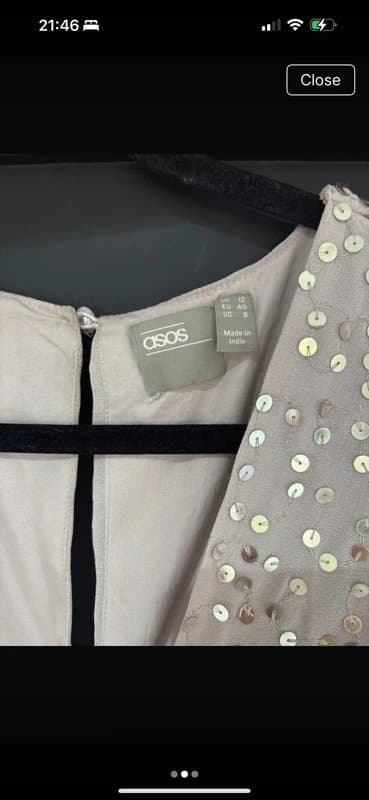 ASOS Women’s Asos sequin dress. Wedding Guest.