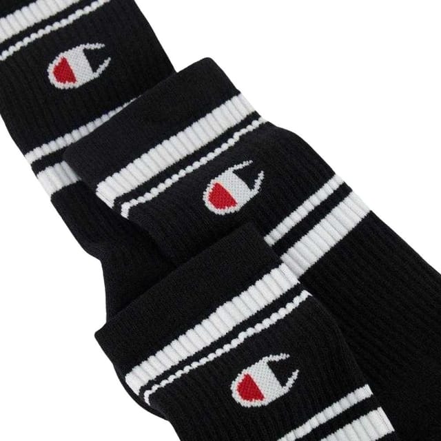 Champion Champion Men's Crew Socks (Pack of 3) in Black - 2