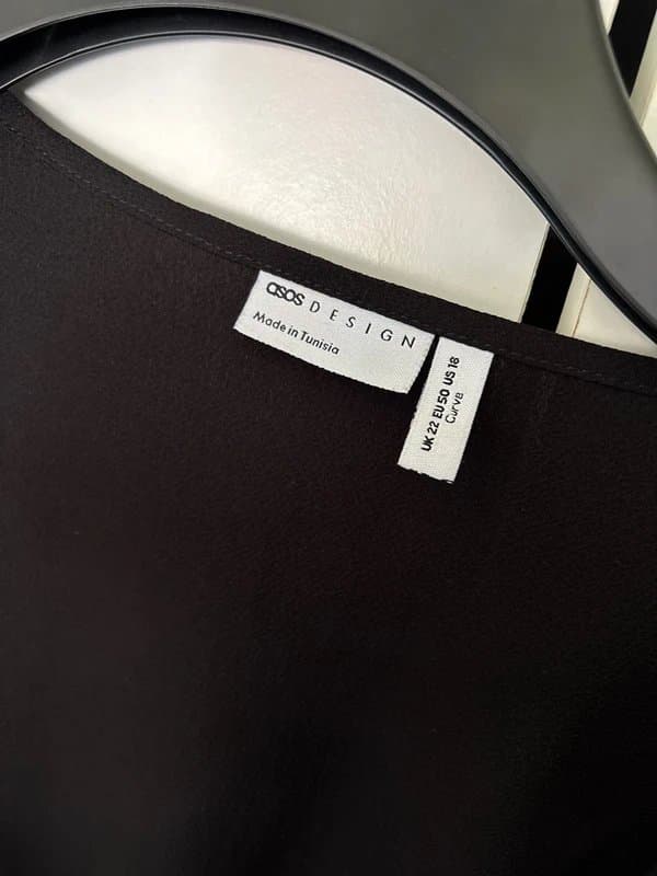 ASOS ASOS Black Chiffon Mini Dress