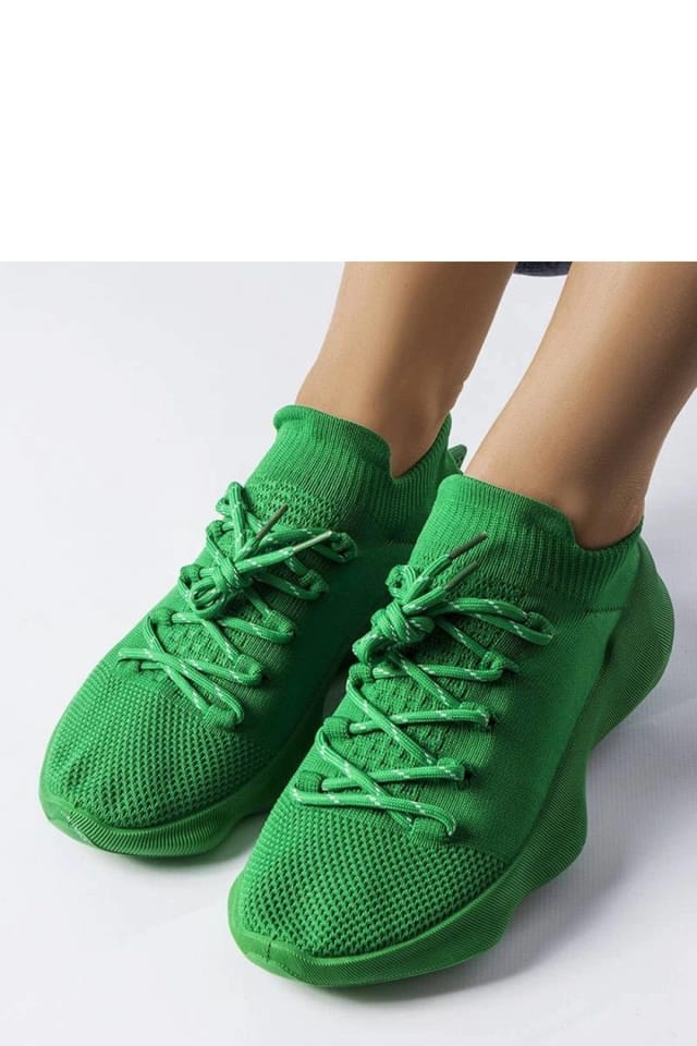Love Lace Love Lace Women's Cote Sport Sneakers Breathable Fabric Summer Walking Shoes in Green - 2