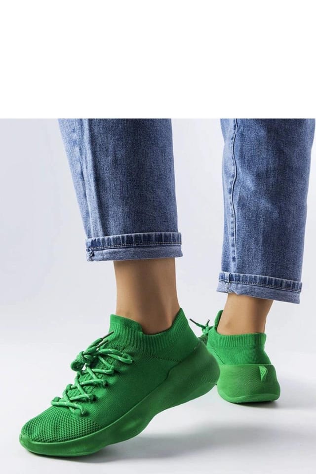 Love Lace Love Lace Women's Cote Sport Sneakers Breathable Fabric Summer Walking Shoes in Green - 3