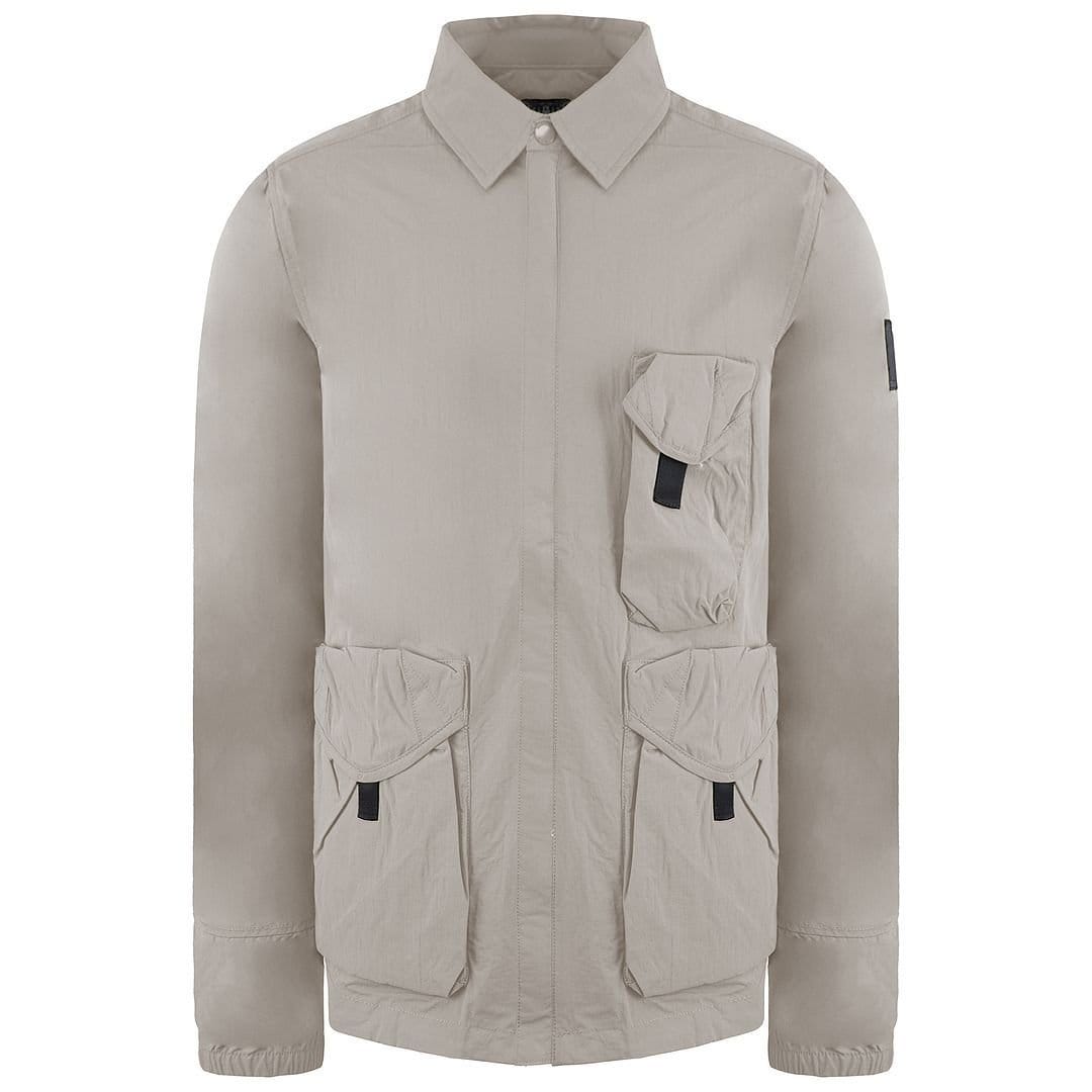 Weekend Offender Weekend Offender Men's Long Sleeve Zip Up Beige Hamburg Jacket - 1