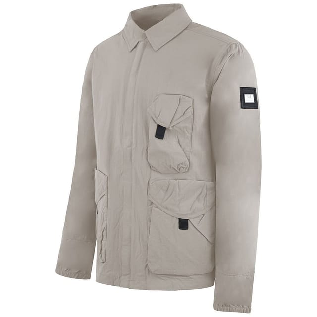 Weekend Offender Weekend Offender Men's Long Sleeve Zip Up Beige Hamburg Jacket - 2