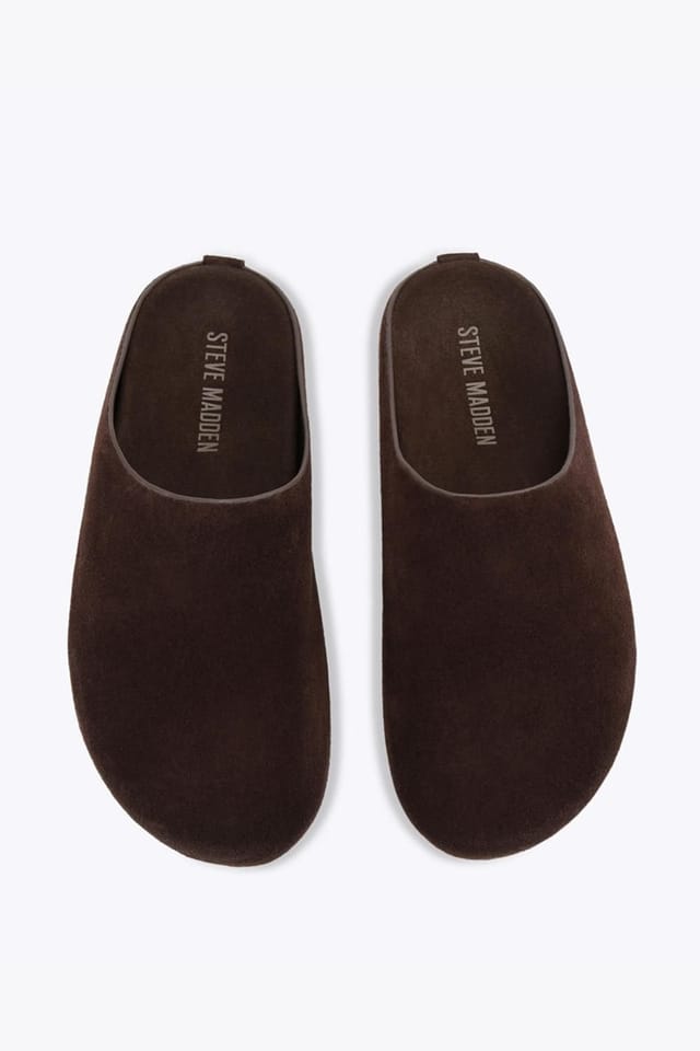 Steve Madden STEVE MADDEN Women's 'Fern Dark Brown' Suede Flats in Dark Brown - 2