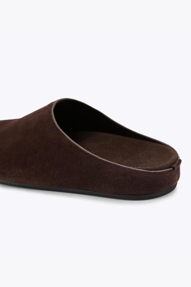 Steve Madden STEVE MADDEN Women's 'Fern Dark Brown' Suede Flats in Dark Brown - 3