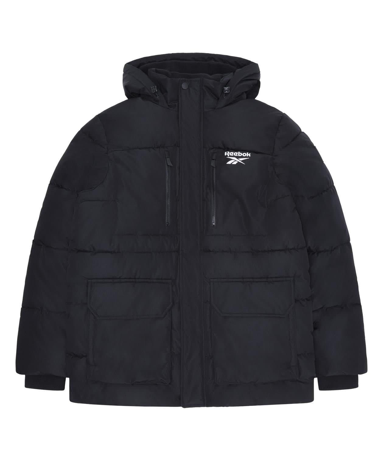 Reebok Reebok Men's Puffer Parka Jacket in Black