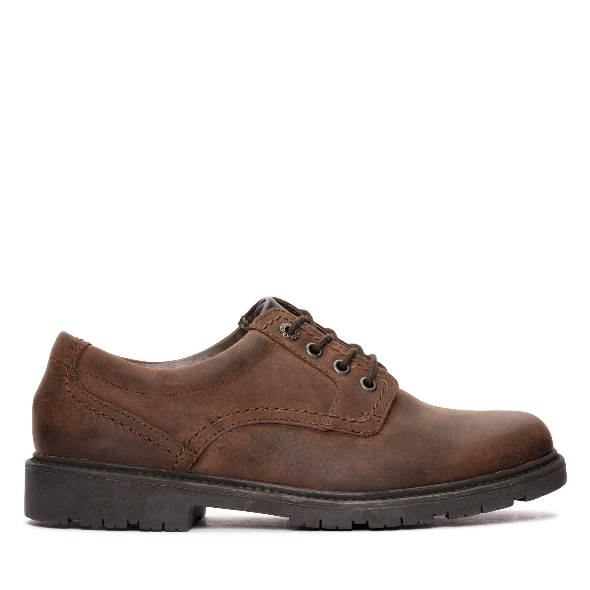 Clarks Clarks Men's Lane Stride Brown Leather Derby Shoes