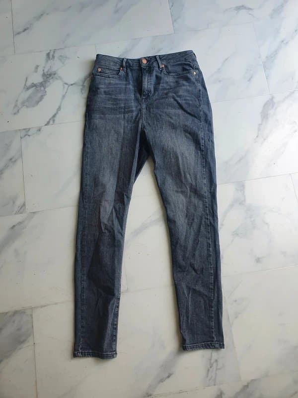 Mint Velvet Mint Velvet Grey Skinny Jeans Size 12 UK 12R Denim New Capsule Wardrobe Y2K 90s
