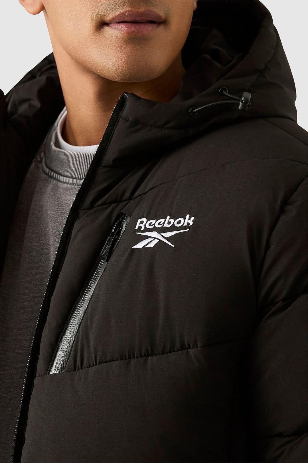 Reebok Reebok Men's Stretch Puffer Jacket in Black - 4