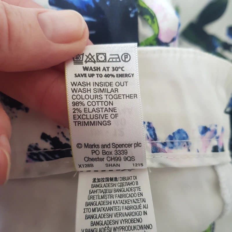 M&S Collection Ankle hugger summer cotton  trousers