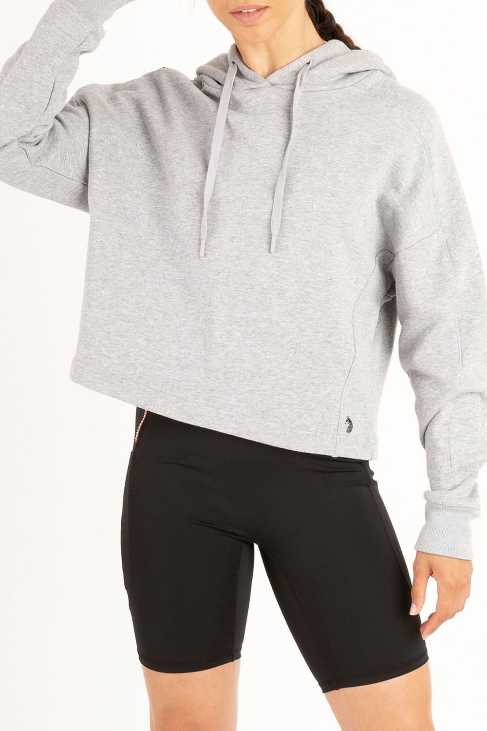 Luke 1977 Luke 1977 Women's Light Grey Cropped Hoodie