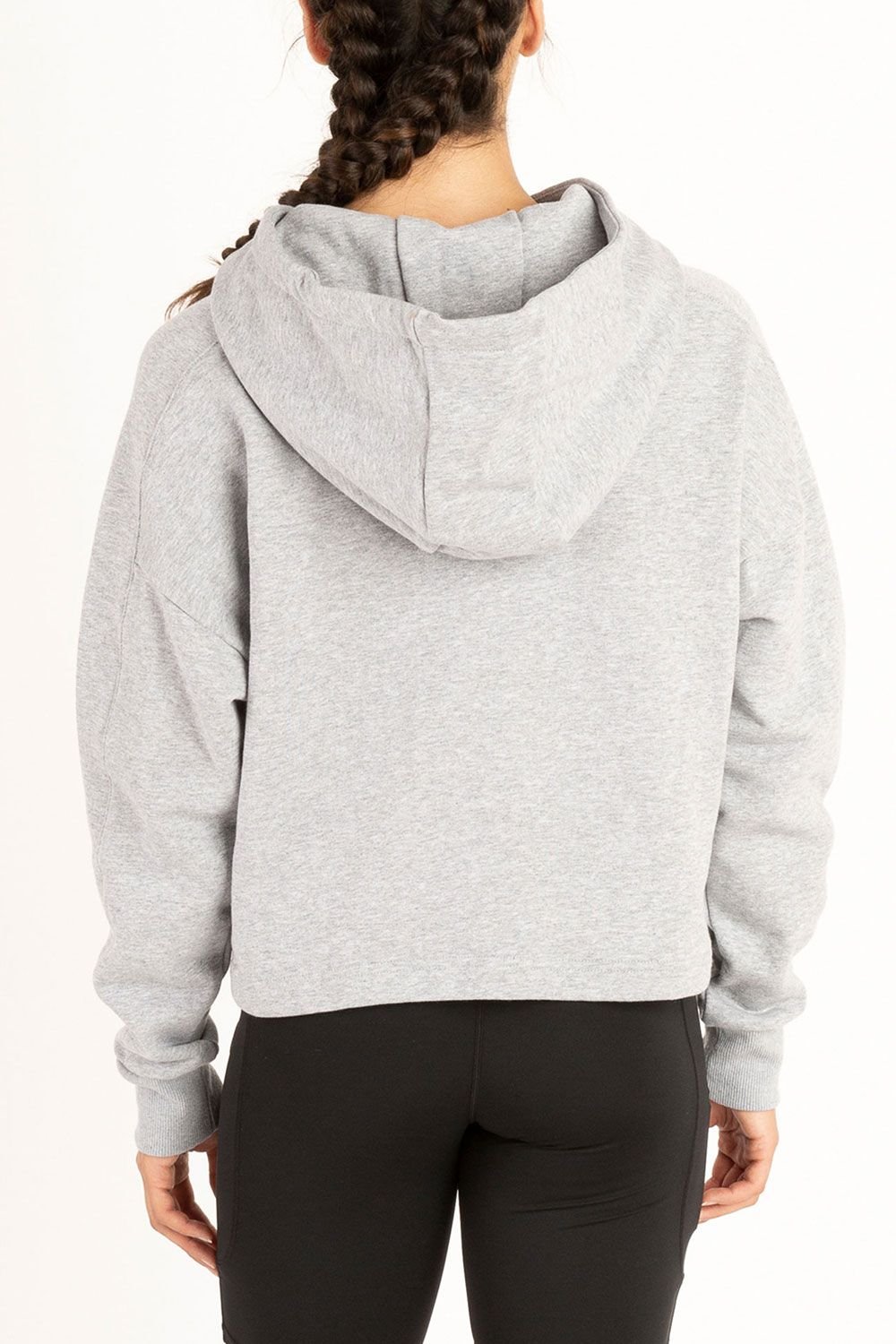 Luke 1977 Luke 1977 Women's Cobra Cropped Hoodie in Light Grey - 3