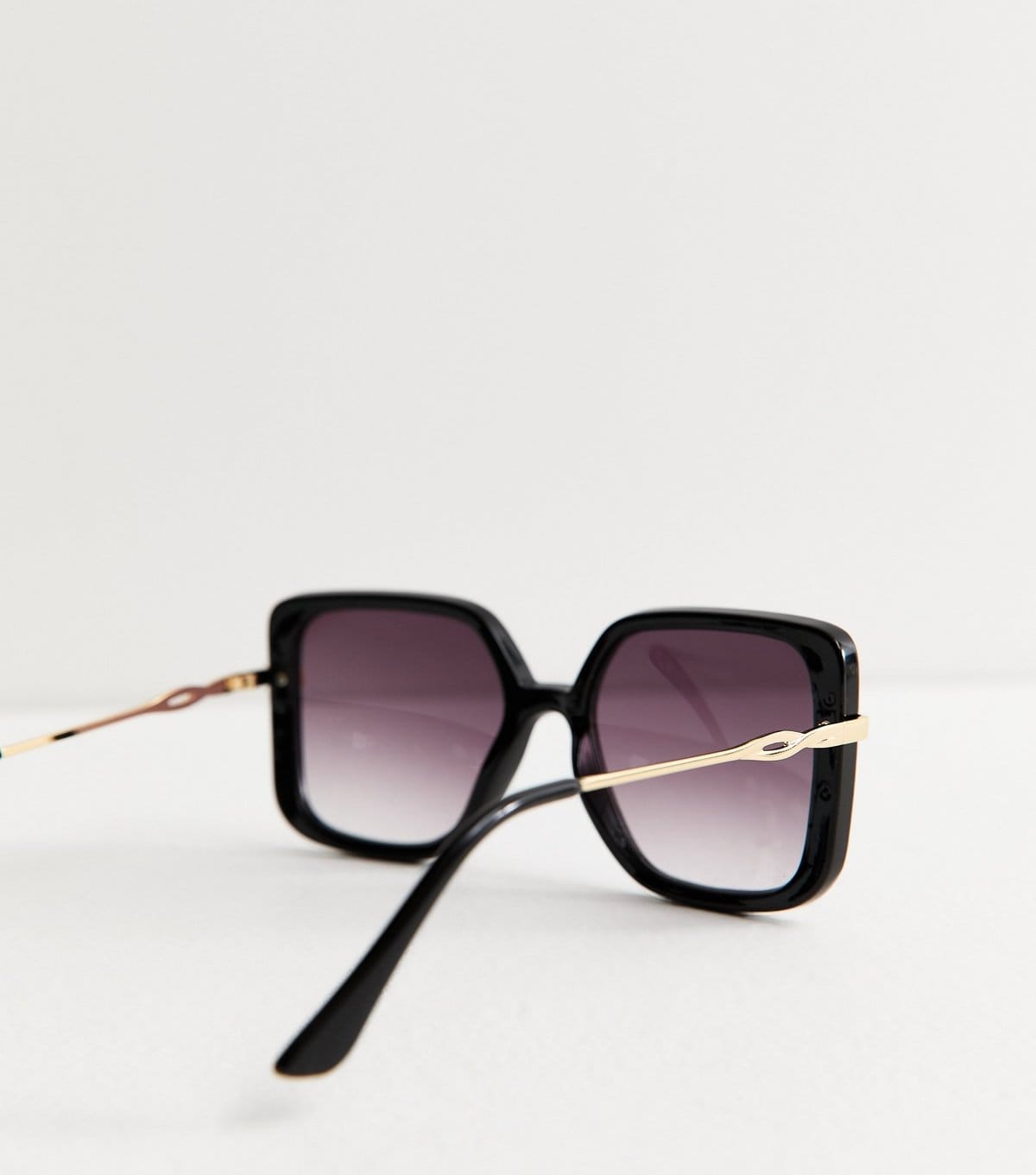New Look Black Tortoiseshell Oversized Square Frame Sunglasses New Look - 4