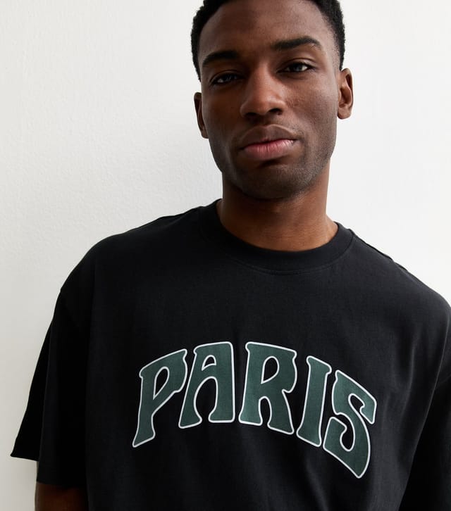 Only and Sons Men's Black Paris Short Sleeve Top Only and Sons New Look - 2